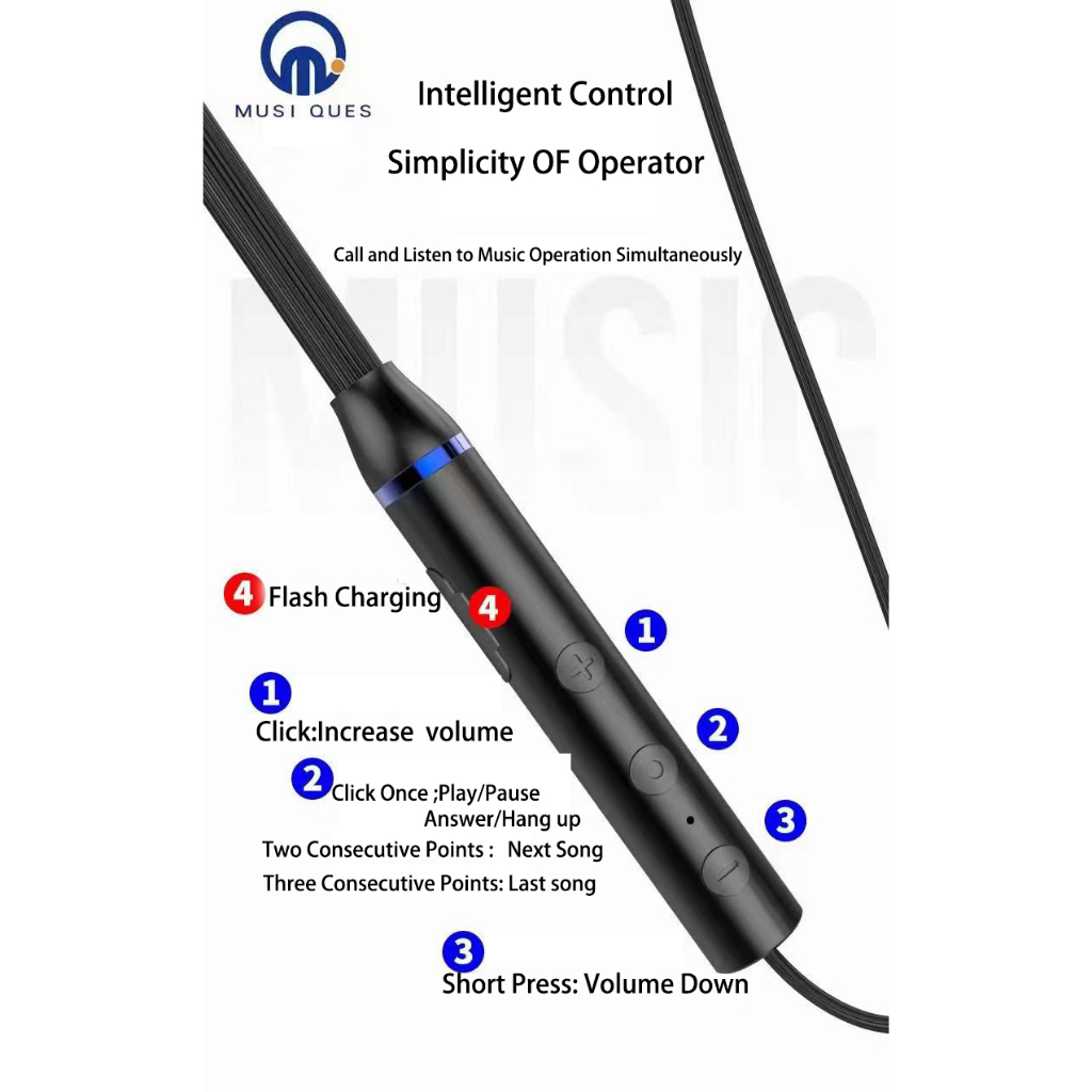 Tai Nghe bluetooth Không Dây Âm Thanh Siêu Trầm Có Thể Sạc Được android