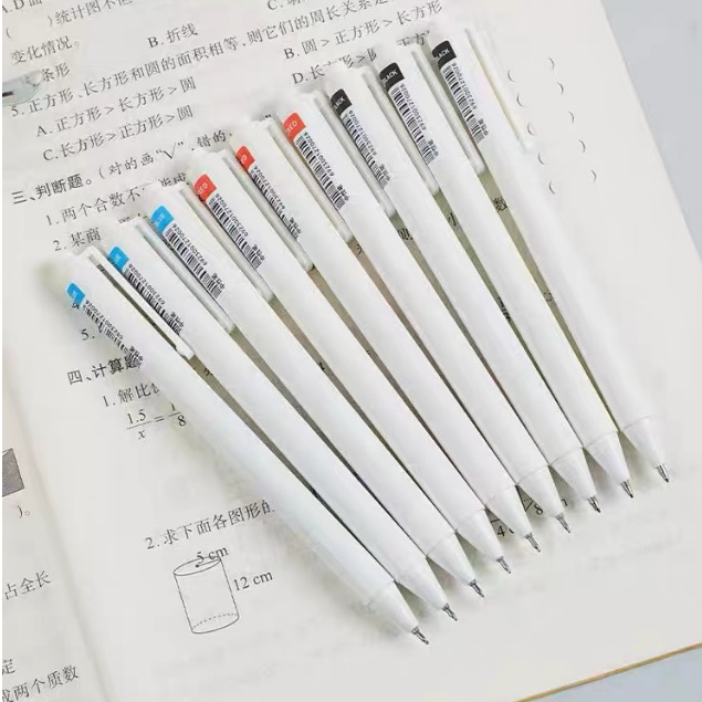Bút Nước Đen Dạng Nhấn Nhanh Khô Ngòi 0.5MM