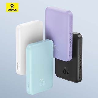 Baseus Sạc Dự Phòng 5000mah mini Không Dây Có Nam Châm Tự Động Bật Tắt Cho iphone 15 14 13 12 pro max