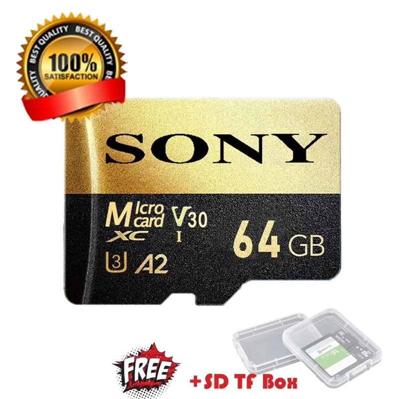 SONY Thẻ Nhớ micro sd Tốc Độ Cao 32gb 64gb 128gb 256gb 512gb microsd c10 tf Cho Máy Ảnh xiaomi