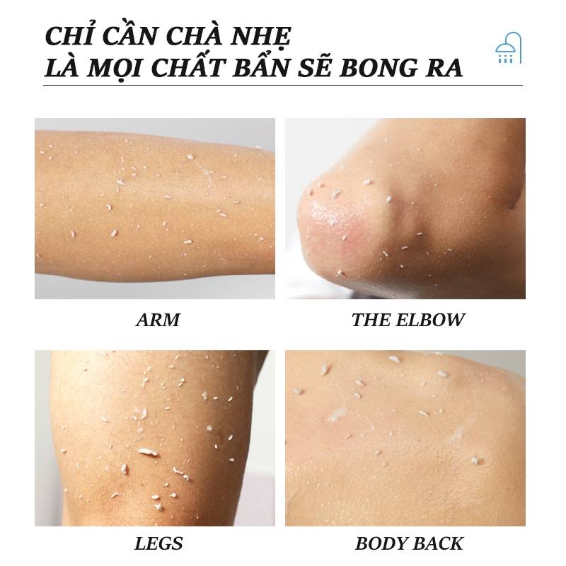 Tẩy tế bào chết body Dưỡng trắng da body Tẩy Tế Bào Chết Toàn Thân 350ml Làm sạch toàn thân, tẩy tế bào chết, Làm sáng da màu