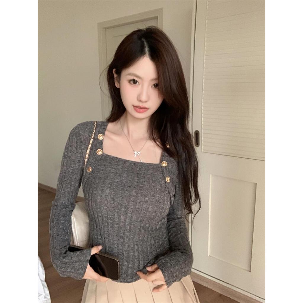 KIKONEY SHOP Áo Len áo khoác cardigan Popular Xu hướng Fashion Phong cách WMY2393F1B 39Z230926