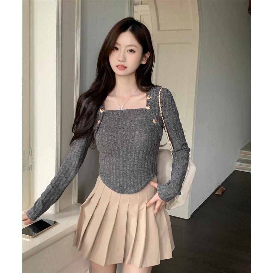 KIKONEY SHOP Áo Len áo khoác cardigan Popular Xu hướng Fashion Phong cách WMY2393F1B 39Z230926