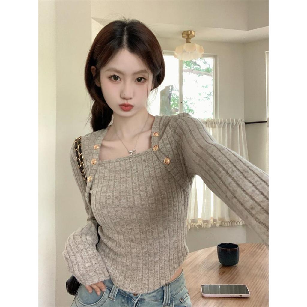 KIKONEY SHOP Áo Len áo khoác cardigan Popular Xu hướng Fashion Phong cách WMY2393F1B 39Z230926
