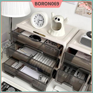 Sắp xếp bàn làm việc có ngăn kéo Hộp đựng đồ bằng nhựa Tổ chức máy tính để Boron069