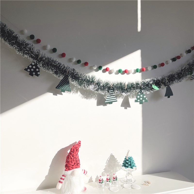 Dây Cờ Treo Tường Trang Trí Giáng Sinh 3m