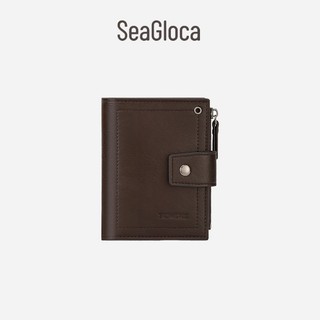 Seagloca ví da pu gập đôi công sở cho nam