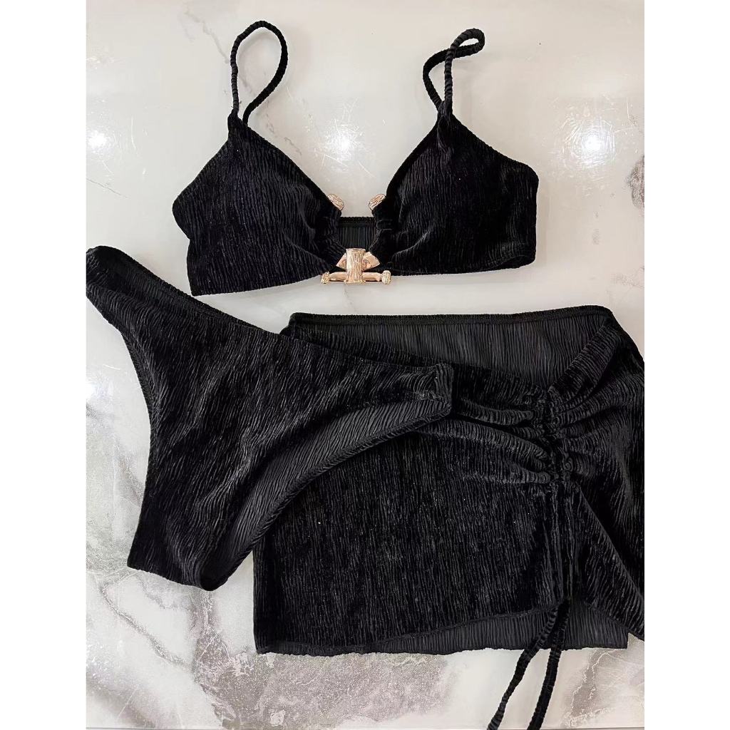 Set Đồ Bơi Ba Mảnh Màu Sắc Gợi Cảm Cho Nữ