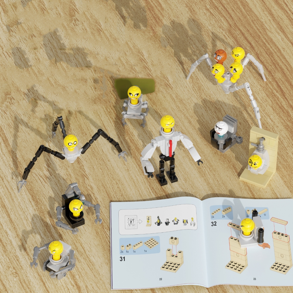 Khối Đồ Chơi Lắp Ráp Mô Hình toilet 282 Mảnh Cho Bé