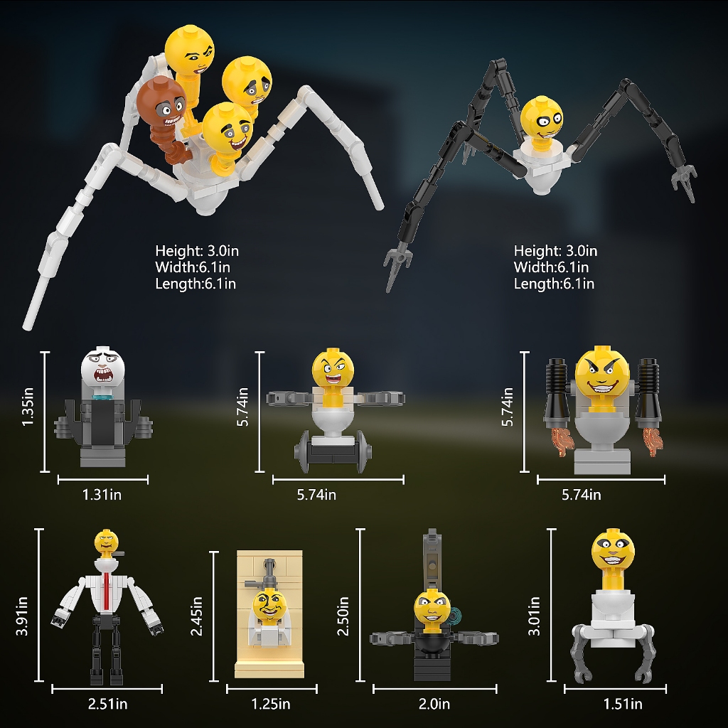 Khối Đồ Chơi Lắp Ráp Mô Hình toilet 282 Mảnh Cho Bé