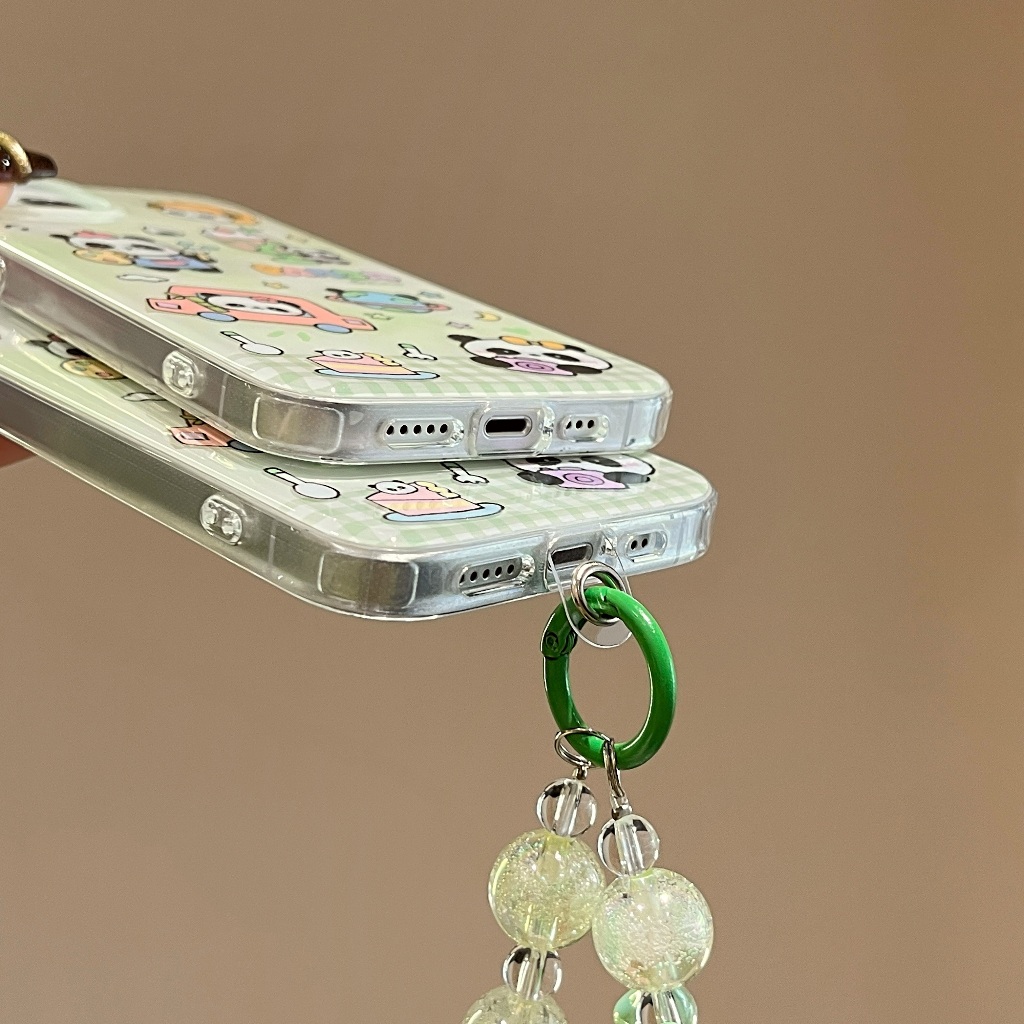 Dễ Thương Ốp Điện Thoại Hình Gấu Trúc Vui Nhộn Cho iphone 15 i11 12 13 14 pro max