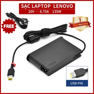 Đầu nối mỏng 20v 6.7a 135w cho lenovo thinkpad p1 20md lenovo thinkpad p1 20me lenovo thinkpad x1 extreme 20mg, tương thích p / n: adl135sdc3a, sa10e75864