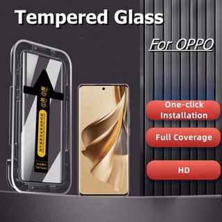  Oppo Reno 13 12 12f 11 10 9 8 6 5 4 3 Pro Plus Pro + Find X8 X6 X5 X3 X2 Pro Tấm bảo vệ màn hình Phim kính cường lực bằng một cú nhấp chuột Dễ dàng cài đặt HD   Kính bảo mật chống gián điệp 