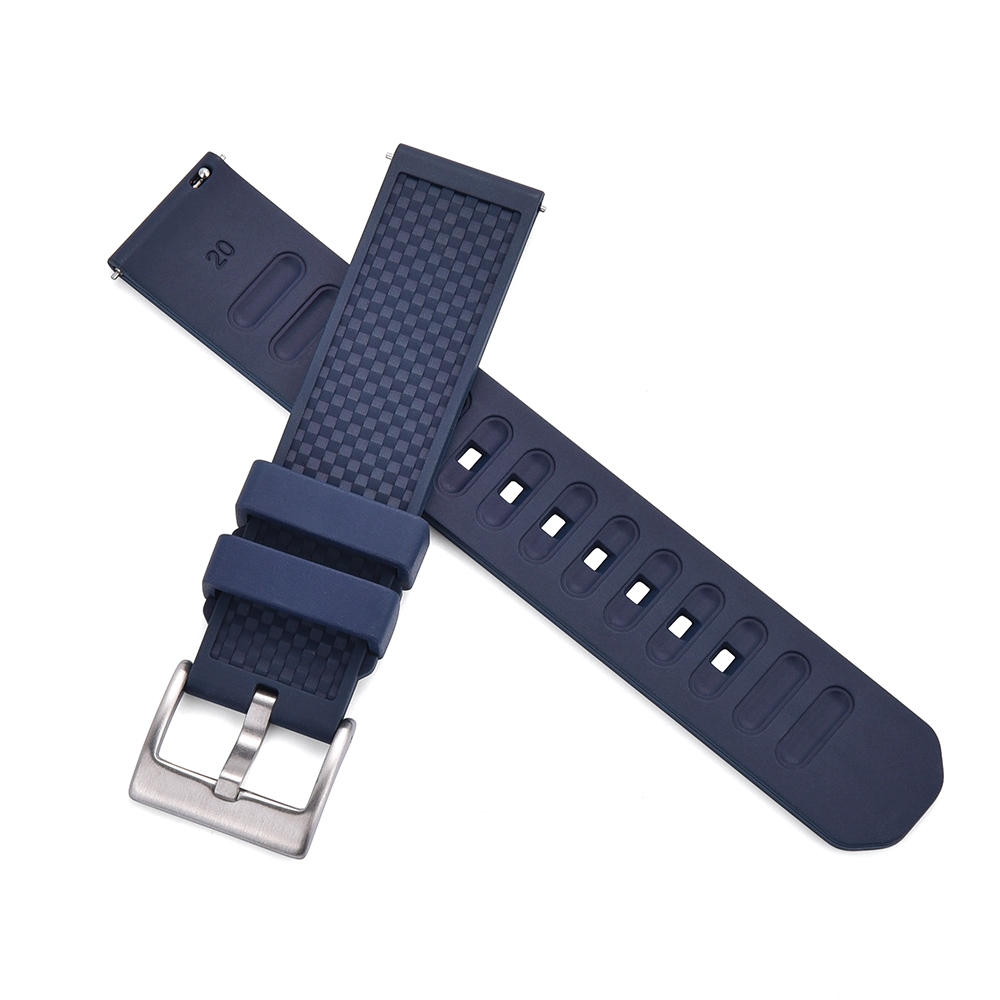 Dây Đeo Cao Su 18mm 20mm 22mm Tháo Gỡ Nhanh Cho Đồng Hồ Thông Minh