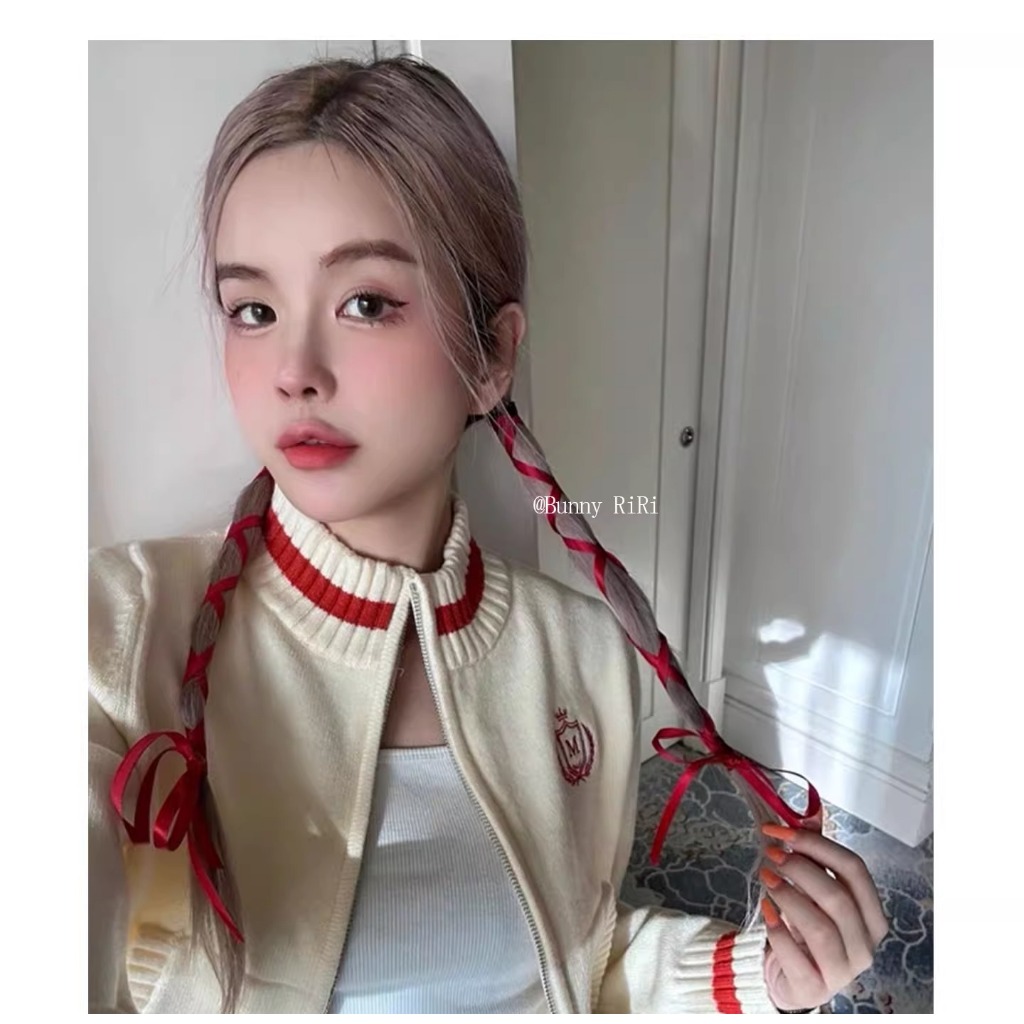 Áo Khoác cardigan Dệt Kim Dáng Ngắn Thêu Họa Tiết Màu Sắc Tương Phản Thời Trang Mùa Thu 2023 Cho Nữ
