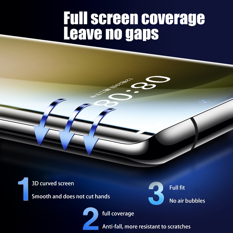 Kính Dán Màn Hình Cong Bảo Vệ Toàn Diện Cho Samsung Galaxy S24 S23 S22 S21 S20 Note 20 Ultra 10 Plus S24 +