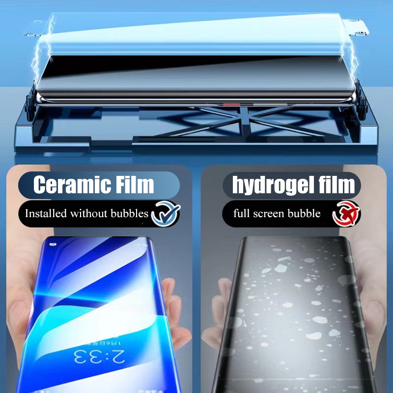 Kính Dán Màn Hình Cong Bảo Vệ Toàn Diện Cho Samsung Galaxy S24 S23 S22 S21 S20 Note 20 Ultra 10 Plus S24 +