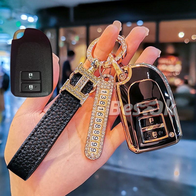 Bao chìa khoá xe Toyota Vios 2019 - 2020 - 2021, Yaris  Ốp chìa khoá Toyota Vios-G , Toyota Yaris-TPU mềm, nhẹ