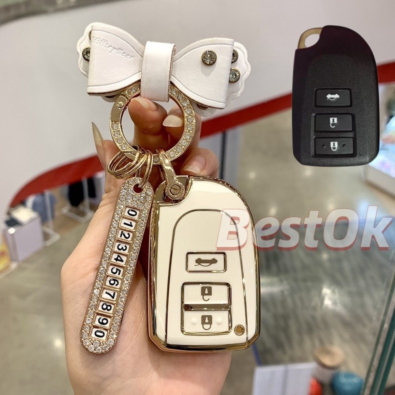 Bao chìa khoá xe Toyota Vios 2019 - 2020 - 2021, Yaris  Ốp chìa khoá Toyota Vios-G , Toyota Yaris-TPU mềm, nhẹ