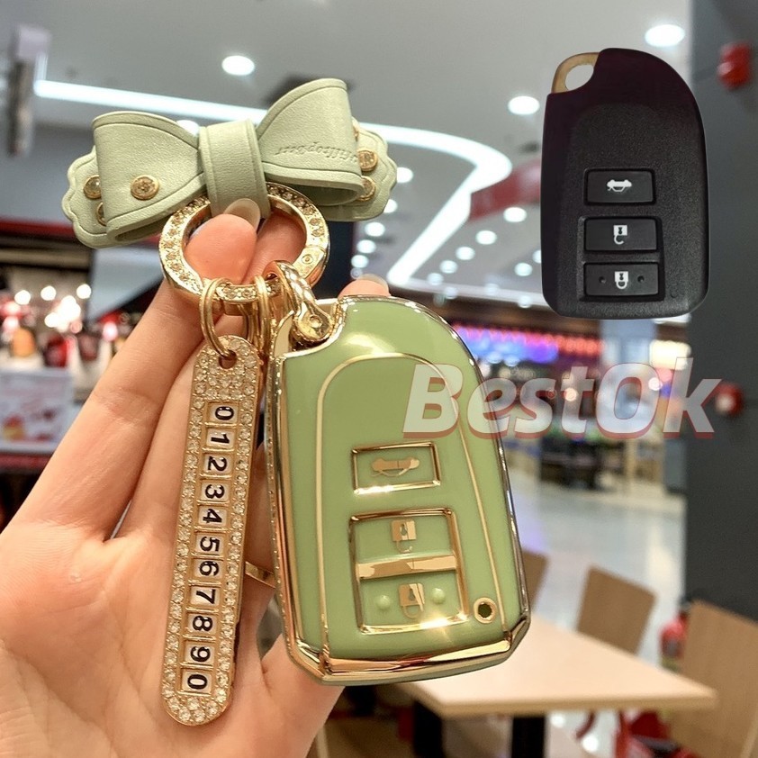 Bao chìa khoá xe Toyota Vios 2019 - 2020 - 2021, Yaris  Ốp chìa khoá Toyota Vios-G , Toyota Yaris-TPU mềm, nhẹ