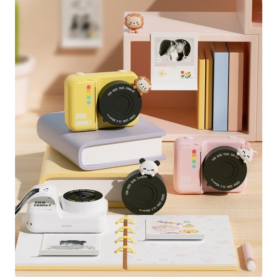 Máy Ảnh Kỹ Thuật Số 3.0 inch 1080p In Họa Tiết Xinh Xắn Độc Đáo Cho Bé