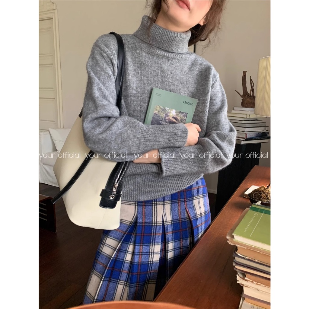 Chân Váy Lưng Cao Xếp Ly Sọc Ca Rô Phong Cách Hàn Quốc Thời Trang 2023 Cho Nữ