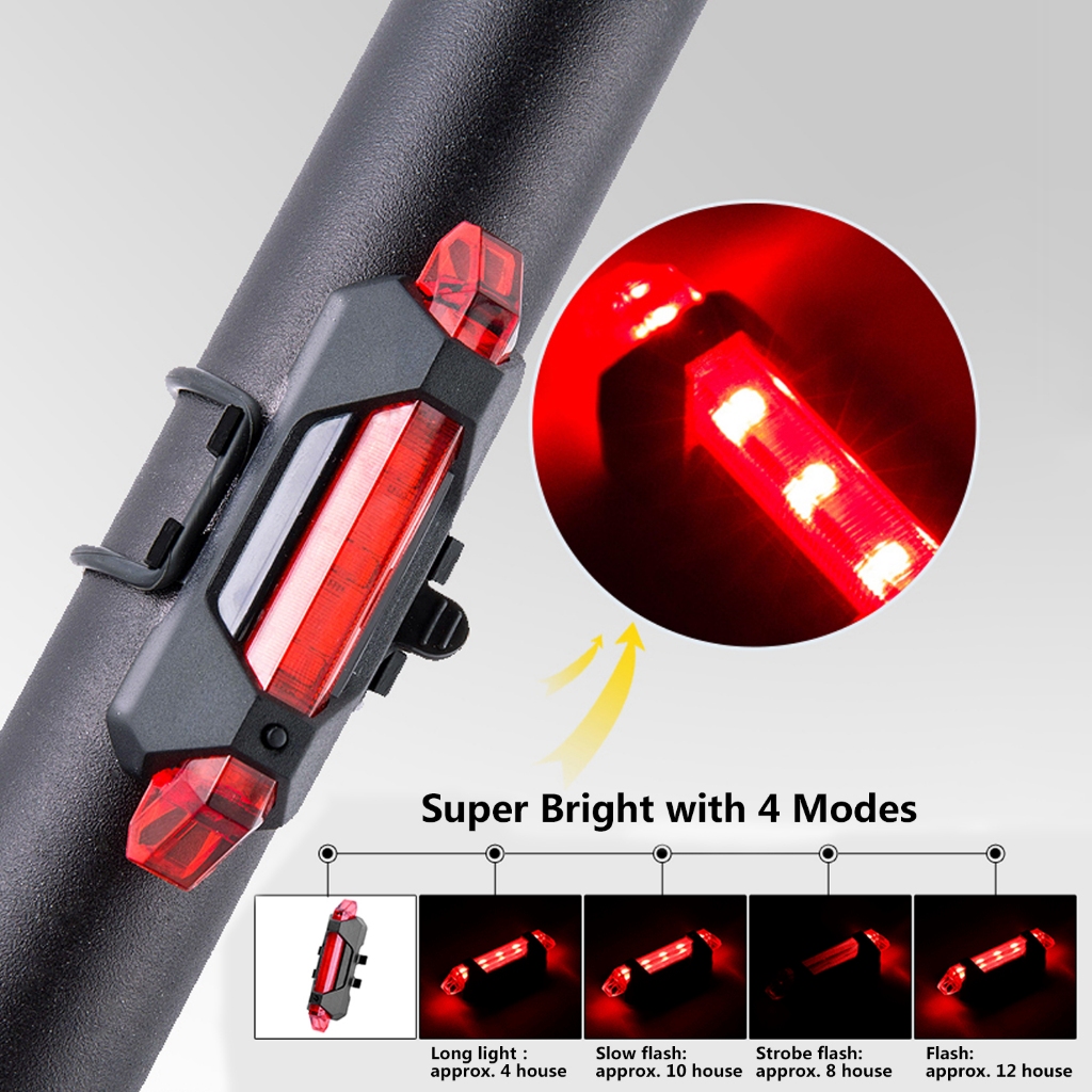 Beste red bike tail licht fahrrad R Cklicht Warrnlicht usb wiederaufladbare Thương Hiệu Mới Có Thể Ngồi Trên Xe Đạp Và Xe Máy Và Xe Đạp Có Chế Độ Ngồi Chất Lượng Cao