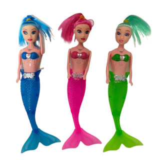 Búp bê nàng tiên cá có đèn led kích thước 19.5cm