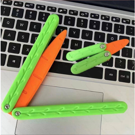 Đồ Chơi Thẻ Nhấn Giảm Căng Thẳng Hình Cà Rốt 3d mini Dạ Quang An Toàn