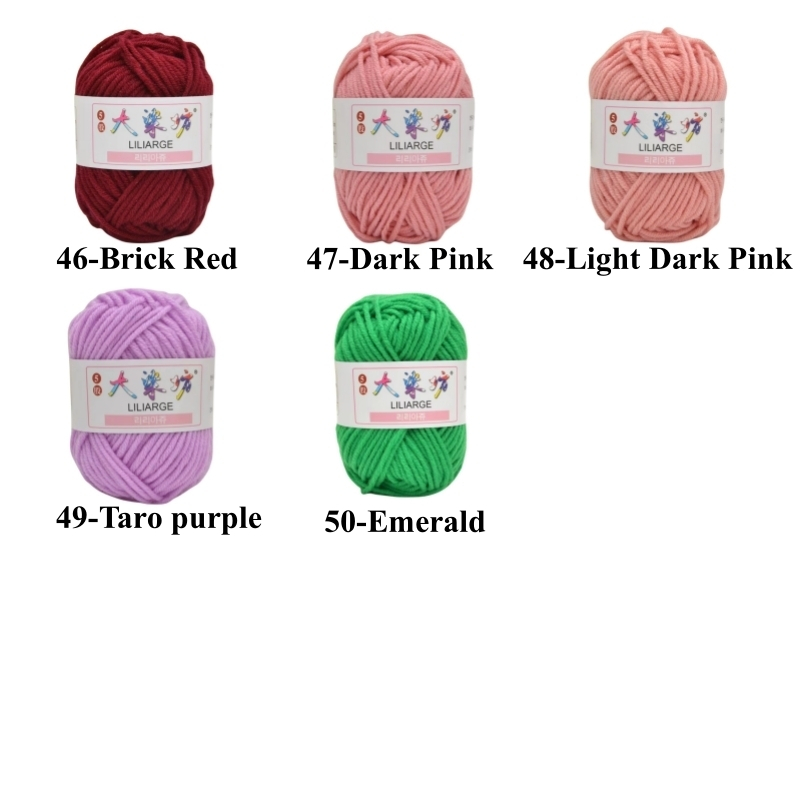 Cuộn Len Sợi To Đan Móc 5 Lớp 25g