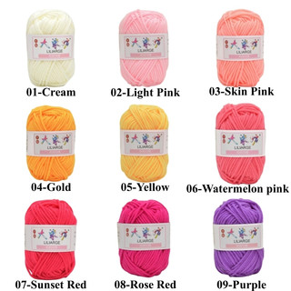 Cuộn Len Sợi To Đan Móc 5 Lớp 25g