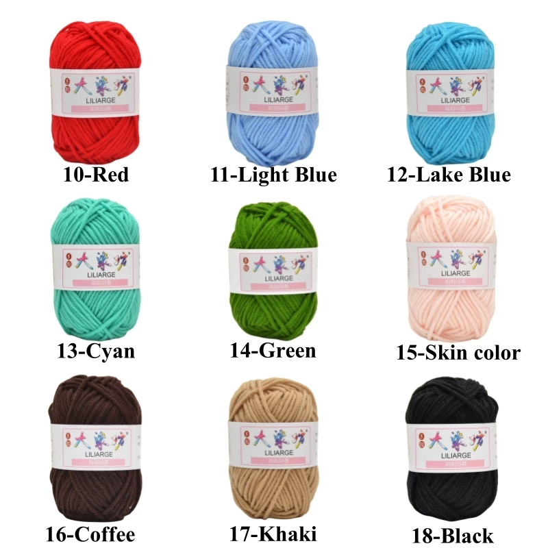 Cuộn Len Sợi To Đan Móc 5 Lớp 25g