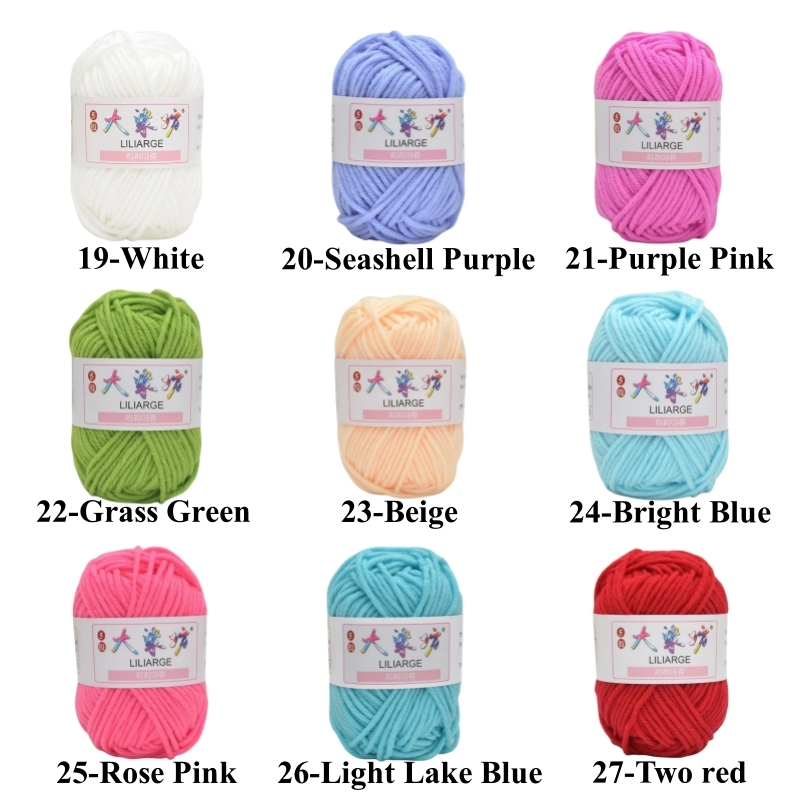 Cuộn Len Sợi To Đan Móc 5 Lớp 25g