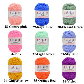Cuộn Len Sợi To Đan Móc 5 Lớp 25g