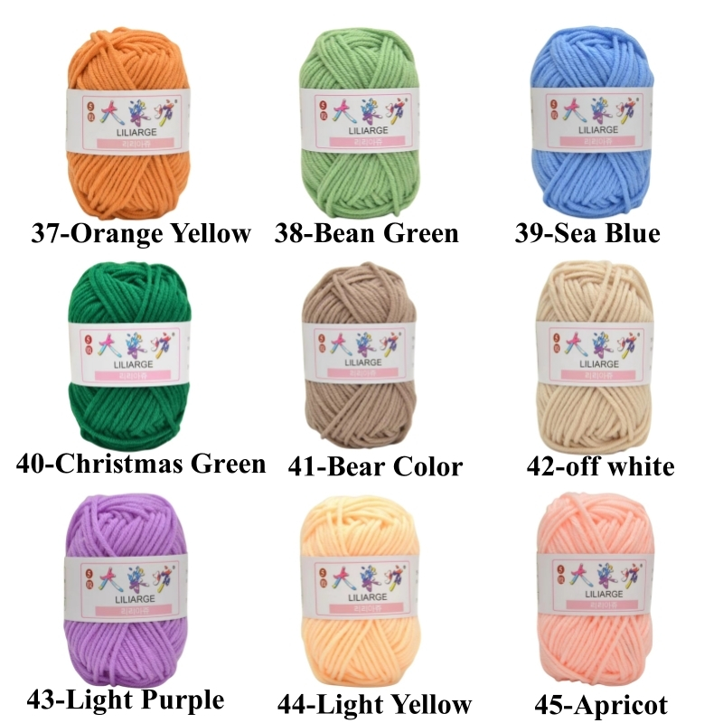 Cuộn Len Sợi To Đan Móc 5 Lớp 25g