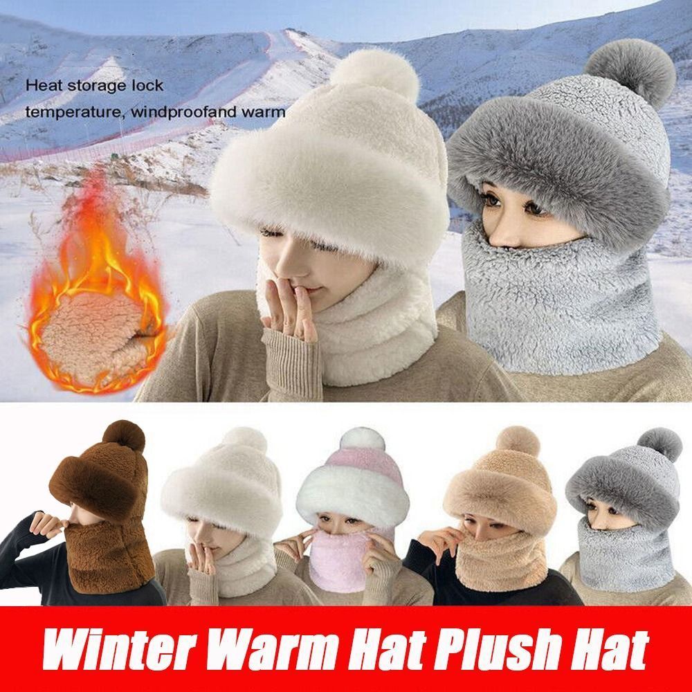 Mũ Beanie Màu Trơn Giữ Ấm Thời Trang Mùa Đông Cho Nữ