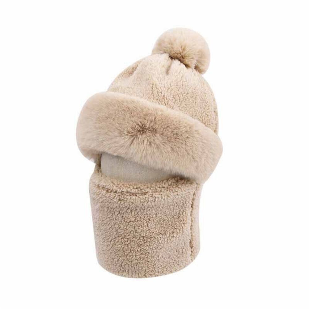 Mũ Beanie Màu Trơn Giữ Ấm Thời Trang Mùa Đông Cho Nữ