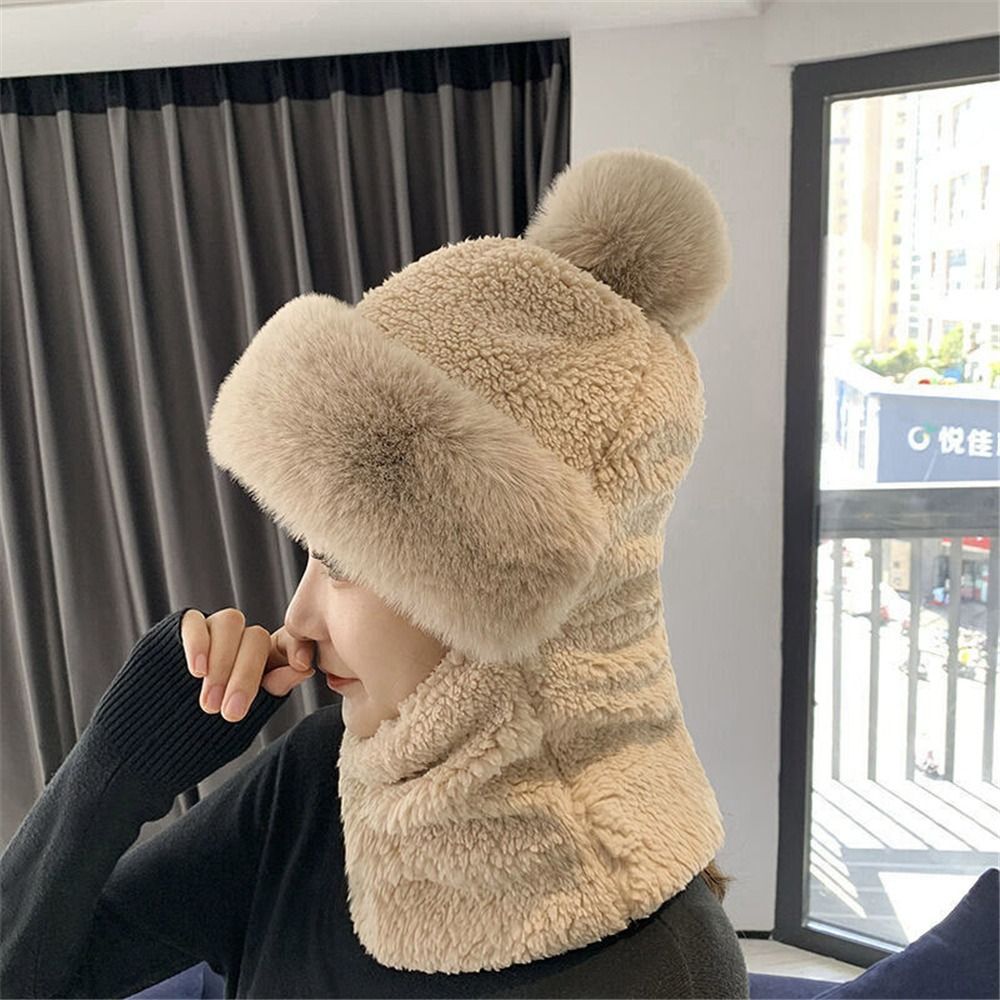 Mũ Beanie Màu Trơn Giữ Ấm Thời Trang Mùa Đông Cho Nữ