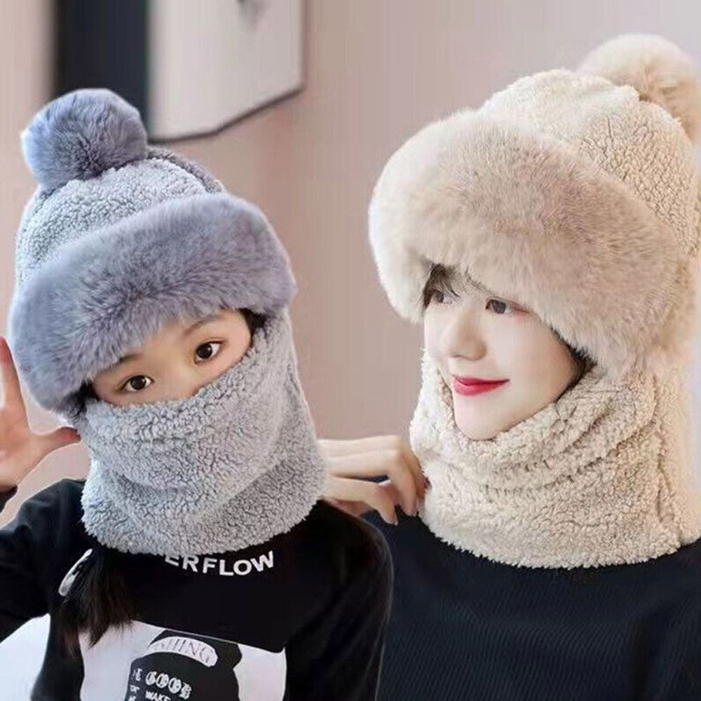 Mũ Beanie Màu Trơn Giữ Ấm Thời Trang Mùa Đông Cho Nữ