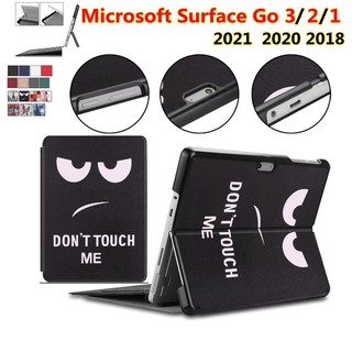 Microsoft surface go 3 10.5 inch 2021 go 2 1 2020 2018 pc hard shell shockproof flip leather case （no keyboard）