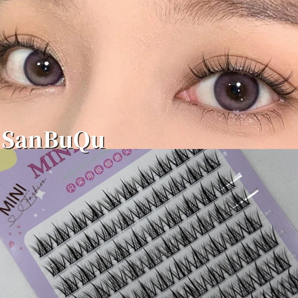 Hộp Lông Mi Giả 10 Hàng Minijumie Dày Tự Nhiên Có Gai Lúa Mì Dày Tự Nhiên