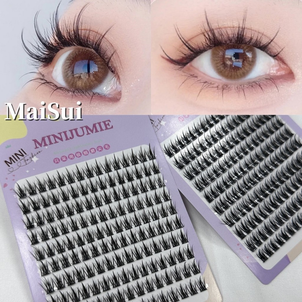 Hộp Lông Mi Giả 10 Hàng Minijumie Dày Tự Nhiên Có Gai Lúa Mì Dày Tự Nhiên