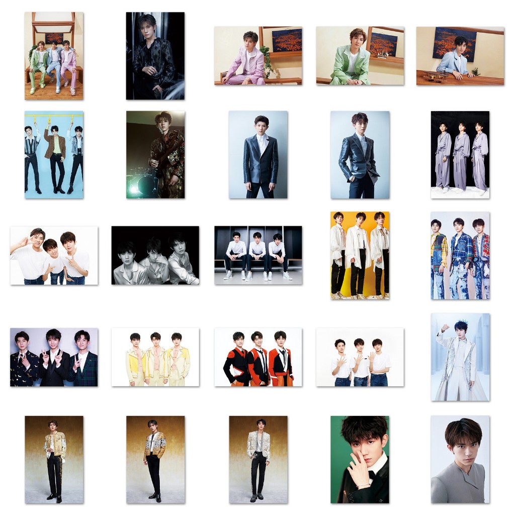 Bộ 50 Miếng Dán Chống Thấm Nước Hình tf boys Trang Trí Xe Hơi