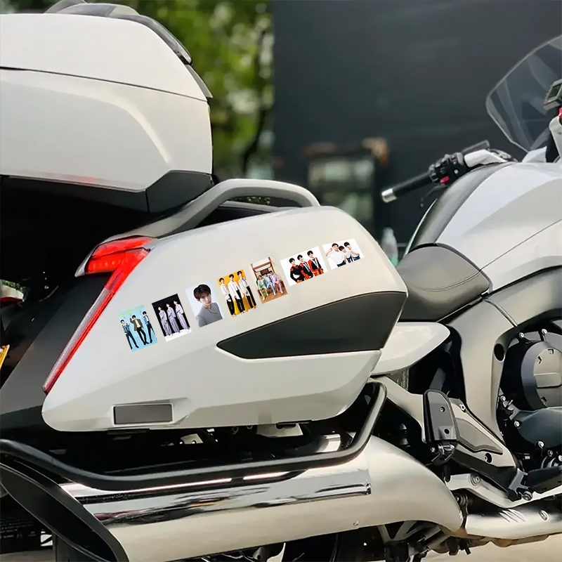 Bộ 50 Miếng Dán Chống Thấm Nước Hình tf boys Trang Trí Xe Hơi