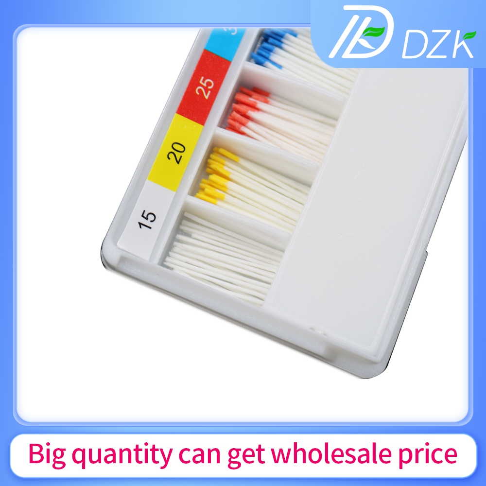 Bộ 200pcs Giấy Thấm Hút Nha Khoa Dental Absorbent Paper Points 0.02 Taper 15-40#