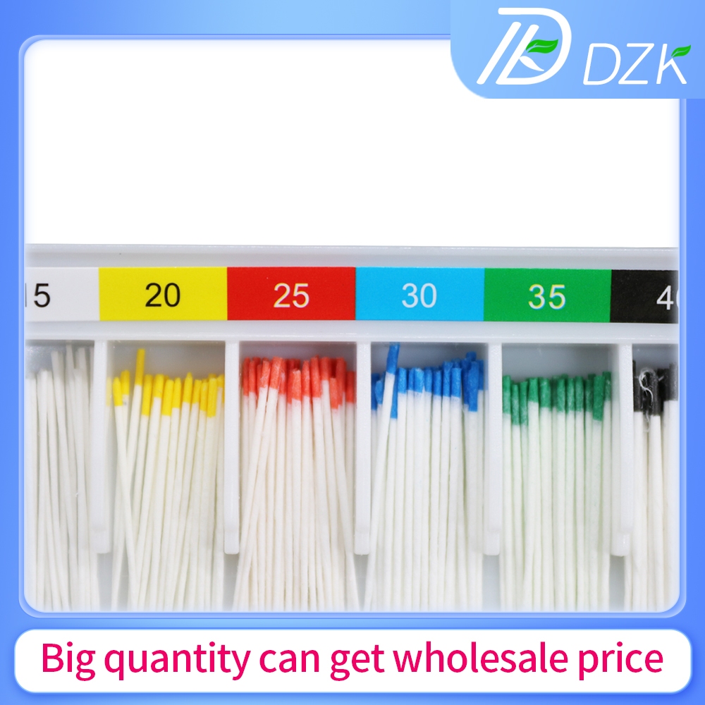 Bộ 200pcs Giấy Thấm Hút Nha Khoa Dental Absorbent Paper Points 0.02 Taper 15-40#