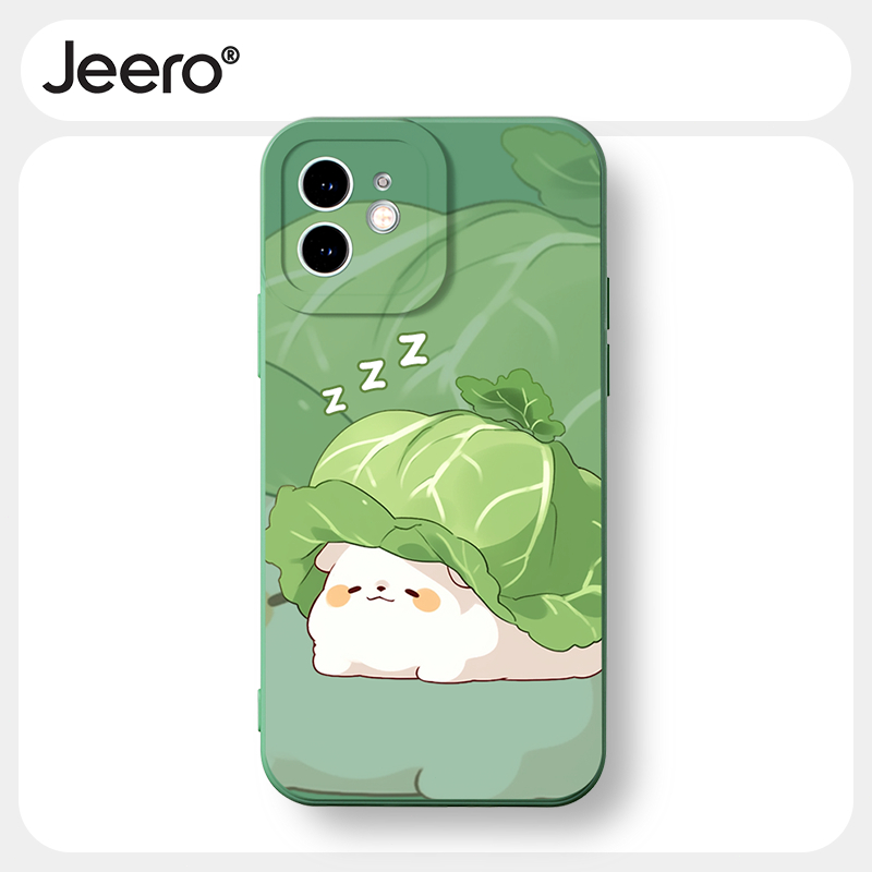 Ốp lưng JEERO mềm hoạt hình cặp đôi dễ thương đẹp độc lạ Cho iPhone 15 14 13 12 11 Pro Max SE 2020 X XR XS 8 7 ip 6S 6 Plus kute XYAB130