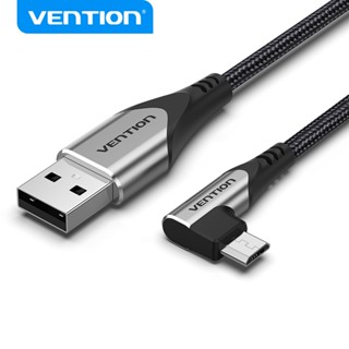 Dây Cáp VENTION Vuông Góc 90 Độ Micro-USB Hỗ Trợ Sạc Nhanh 3A 480Mbps