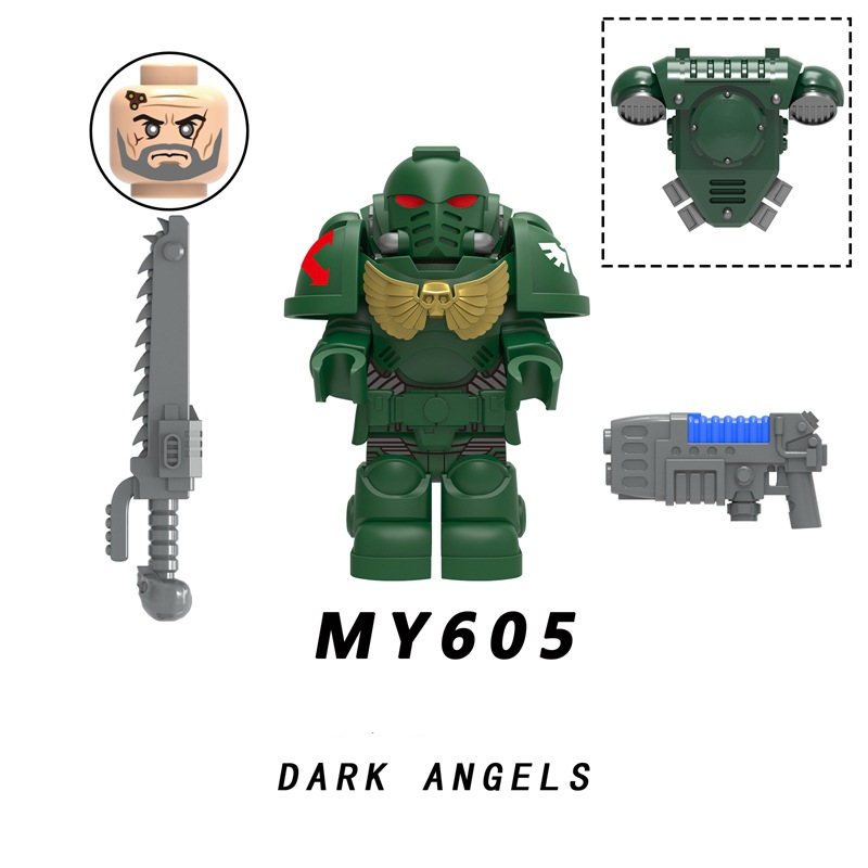Mô Hình Đồ Chơi Lắp Ráp raven guard my606-610 40k mini