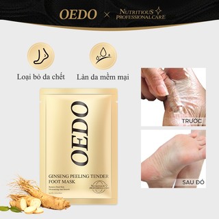 Cặp Mặt Nạ Lột Da Chết OEDO Cho Chân Hiệu Quả Trong 2-7 Ngày Khử Mùi Hôi Bỏ Lớp Da Thô Cứng Hỗ Trợ Làm Sáng Foot Peling Mask 40ml